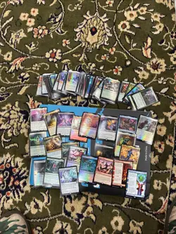 Water Damaged Playable 2025 MTG Marvel Spider-Man Soul Stone 84 Card Lot Gwenom - Image 1