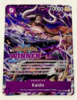 2023 One Piece (3x) Promo Cards Kaido Kid Crocodile Winner Vol. 5 English Foil - Image 5