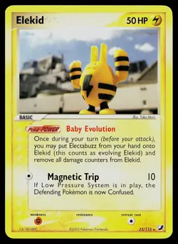 Pokemon Card - Elekid Unseen Forces 23/115 Rare - Image 1