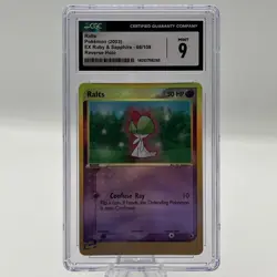 Pokemon Ralts Ruby & Sapphire Card 66/109 Reverse Holo CGC - Image 1