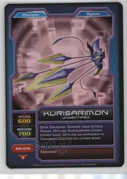 2005 Digimon - Digital Monsters Collectible Card Game Kurisarimon #DM-078 - Image 1