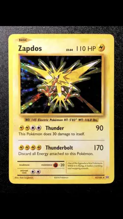 Zapdos 42/108 NM Holo Rare Evolutions English 2016 Pokemon Card - Image 1