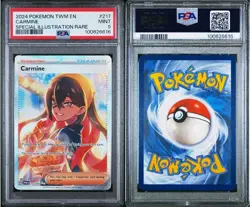 Pokemon Graded Card TCG Carmine Scarlet Violet-Twilight Masquerade 217/167 Psa 9 - Image 1