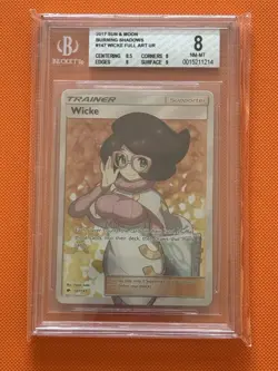 Wicke Full Art Trainer 147/147 Burning Shadows Pokemon Waifu Card - Image 1