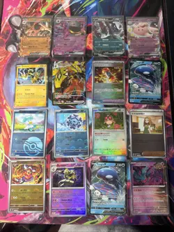 Pokemon 16 Card Lot nm Ex Rares V Holo Reverse Master Pokeball Vmax H2 - Image 1