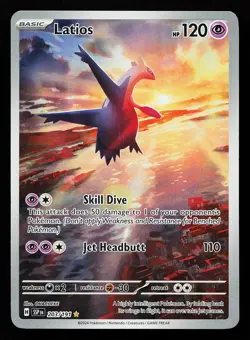 Latios 203/191 Illustration Rare Surging Sparks Pokemon Card - Image 1