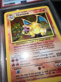 🔥 Charizard HOLO Base Set 1999 PSA 5 4/102 Pokemon Card Vintage Wotc - Image 4