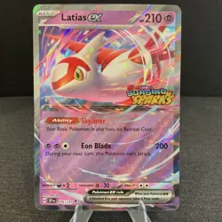 Latias ex 076/191 Surging Sparks Stamped Promo Holo Pokemon TCG Card - Image 1