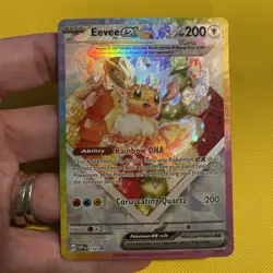 Eevee ex - Promo SV: Scarlet & Violet Black Star Promo Cards 174 NM - Image 3