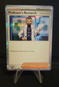 Pokemon: Scarlet & Violet - Professor's Research Holo 190/198 - Crimp Error Card - Image 1