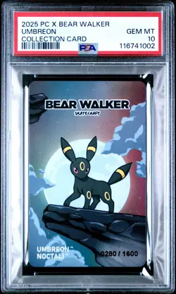 2025 Bear Walker - Umbreon PSA 10 - Collection Card Promo - Pokemon - Image 1