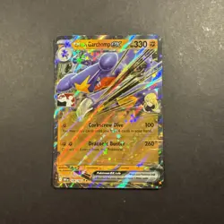 Cynthia’s Garchomp EX 051/142 Prize Pack Series Play Stamped Pokemon Card - Image 1