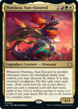 Pantlaza, Sun-Favored The Lost Caverns of Ixalan Commander - Near Mint Foil - Image 1