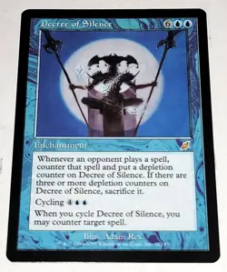 MTG Magic the Gathering Decree of Silence (32/143) Scourge LP - Image 1