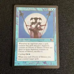 Magic The Gathering Decree Of Silence Scourge Regular NM - Image 1