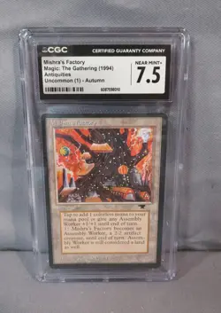 MISHRA'S FACTORY Antiquities Autumn Fall Uncommon 1994 MTG Magic CGC 7.5 NM+ - Image 1