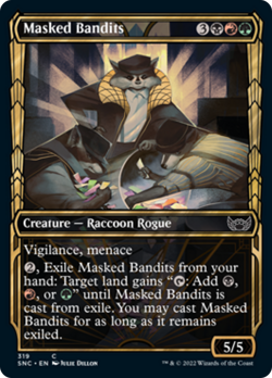 x1 Masked Bandits SNC MTG 319/281 SHOWCASE COMMON M/NM 1x - Image 1