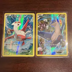 Pokemon TCG Latios & Latias XY78 XY79 Full Art Black Star Promo LP - Image 1
