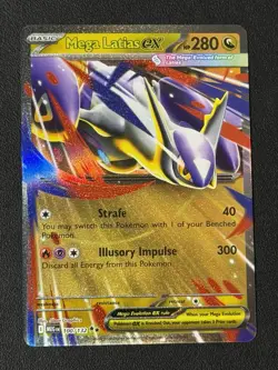 Mega Latias ex 100/132 Mega Evolution Holo Double Rare English Pokemon - Image 1