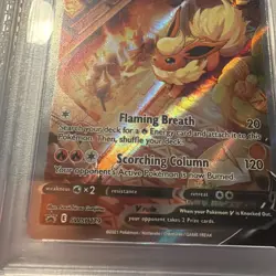 Pokemon TCG Flareon v Sword & Shield SWSH179 Holo Promo PSA 8 - Image 3
