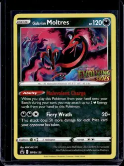 2019-2023 Pokemon SWSH Black Star Promos Galarian Moltres #SWSH125 - Image 1