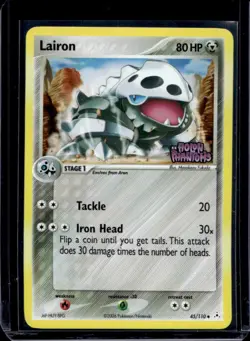 2006 Pokemon EX Holon Phantoms Lairon Reverse Holo #45/110 - Image 1