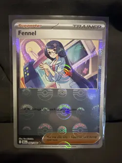 Fennel (Poke Ball Pattern) 082/086 Uncommon Holo SV: Black Bolt NM Pokemon - Image 1