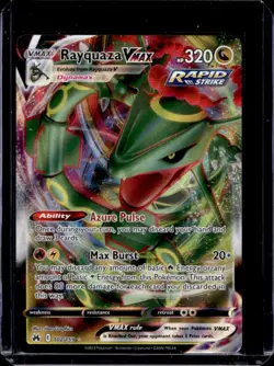 2023 Pokemon SWSH Crown Zenith Rayquaza VMAX #102/159 - Image 1