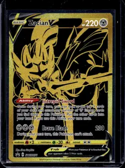 2019-2023 Pokemon SWSH Black Star Promos Zacian V #SWSH076 - Image 1