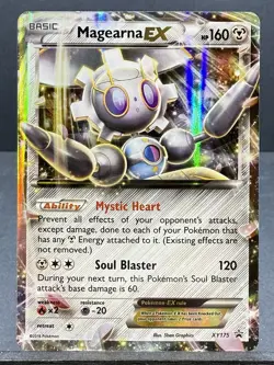 Magearna EX XY175 Black Star Promo Holo Pokemon 2016 Light Play LP - Image 1
