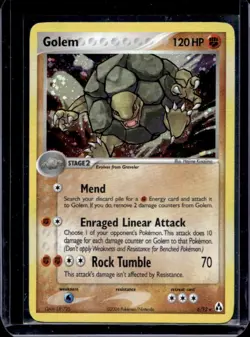2006 Pokemon EX Legend Maker Golem Holo #6/92 - Image 1