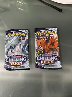 Pokemon TCG: Sword & Shield - Chilling Reign Booster Pack - Lot Of 2 820650828478 - Image 1