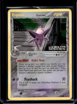 2005 Pokemon EX Delta Species Espeon Reverse Holo #4/113 - Image 1