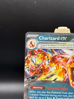 Pokemon TCG Scarlet & Violet Obsidian Flames Charizard EX 125/197 Double Rare - Image 3