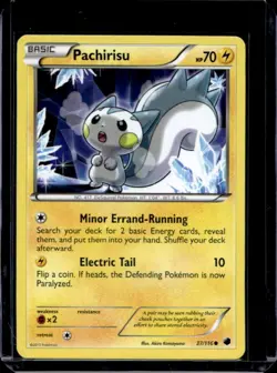 2013 Pokemon Black & White Plasma Freeze Pachirisu #37/116 - Image 1