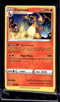 2020 Pokemon SWSH Vivid Voltage Charizard #025/185 - Image 1