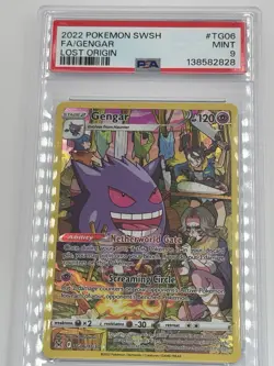 Pokemon 2022 Sword and Shield Lost Origin Trainer Gallery Gengar #TG06 PSA 9 - Image 1