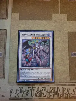 YUGIOH TCG REPTILIANNE MELUSINE BODE-EN043 SUPER 1ST EDITION NM - Image 1