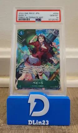 2024 ONE PIECE JAPANESE PRB01 BABY 5 ALTERNATE ART OP05-034 PSA 10 GEM MINT - Image 1