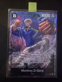 Monkey D. Garp (Alt Art) SR OP11-095 One Piece Fist Of Divine Speed English Mint - Image 1