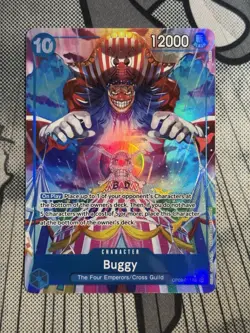 Buggy OP09-051 Rare Alt. Art One Piece OP09 “Emperors in the New World” - Image 1