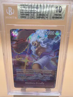 Monkey.D.Luffy (119) (English Version 2nd Anniversary Set) One Piece BGS 10 - Image 1