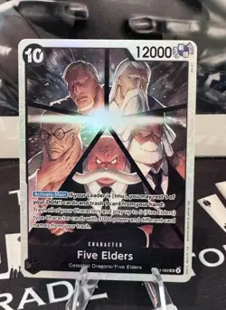 One Piece OP13-082 Carrying On His Will Five Elders SR Lot Of (3) - Image 1
