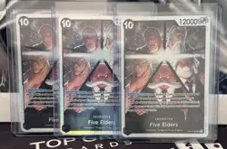 One Piece OP13-082 Carrying On His Will Five Elders SR Lot Of (3) - Image 3
