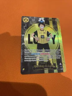 One Piece x BVB Borussia Dortmund Promo Card Monkey D Luffy ST13-003 - Image 1