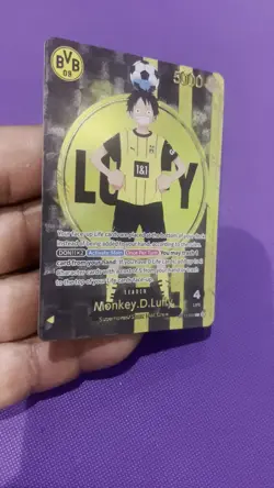 One Piece x BVB Borussia Dortmund Promo Card Monkey D Luffy ST13-003 - Image 2