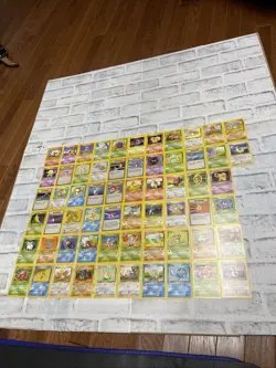 Pokemon Base Set 2 Non Holo Lot of 62 Cards WOTC TCG LP/NM Pokemon - NO DUPES - Image 1