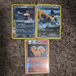 Pokemon TCG Nintendo Holo Regular Card Lot Dark Marowak, Dragonite, Vulpix - Image 1