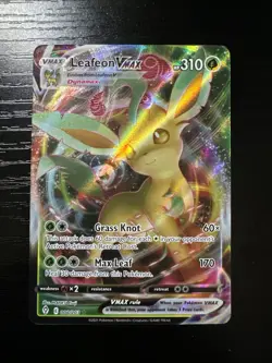 Pokemon TCG Leafeon VMAX Holo Ultra Rare Card Evolving Skies 008/203 - Image 1