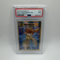 Misty's Determination FULL ART 108/108 Evolutions Pokemon TCG Card PSA 9 - Image 1